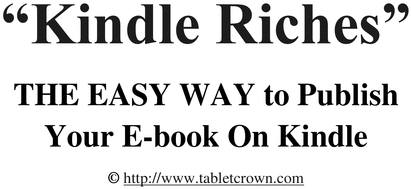 Product picture How to publish books on Amazon Kindle and bring in Riches!